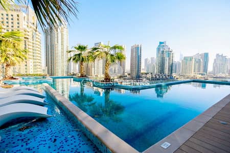 3 Bedroom Flat for Rent in Dubai Marina, Dubai - Spacious High Floor | Fully Furnished