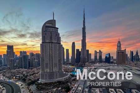 2 Bedroom Apartment for Rent in Downtown Dubai, Dubai - Plus Study Room  | Full Burj and Fountain Views