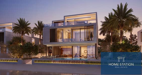 5 Bedroom Villa for Sale in Palm Jebel Ali, Dubai - 02-BV-H Rendering - Exterior Beach-Side. jpg