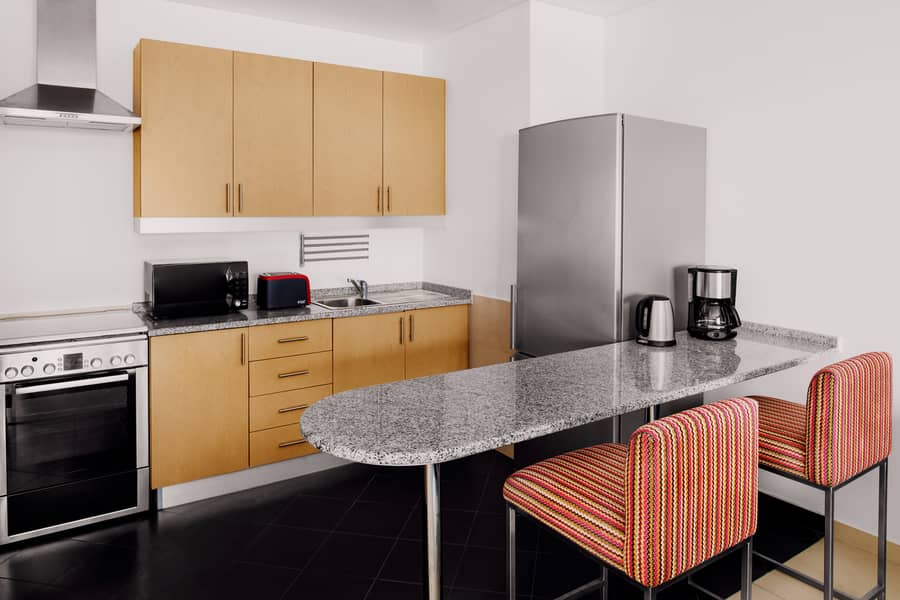 3 One Bedroom Apartment_Kitchen. JPG
