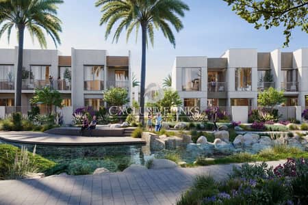 3 Bedroom Townhouse for Sale in The Valley by Emaar, Dubai - Water Facing | Single Row | Re-Sale