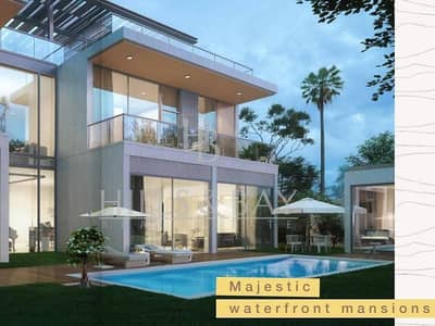 6 Bedroom Villa for Sale in Dubai South, Dubai - Waterfront Mansion | Basement| On Lagoon