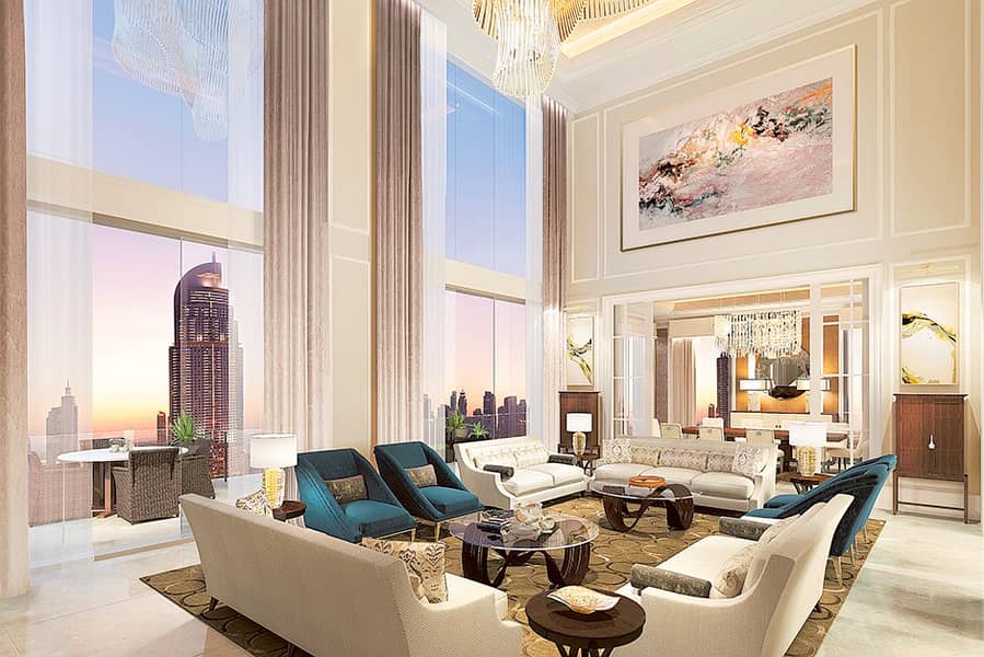 位于迪拜市中心，林荫道点大厦 4 卧室的顶楼公寓 7500000 AED - 4002009