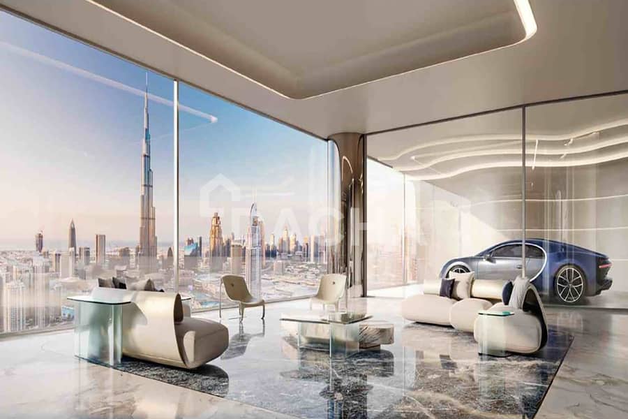 位于商业湾，Bugatti Residences by Binghatti 4 卧室的顶楼公寓 52000000 AED - 9131168