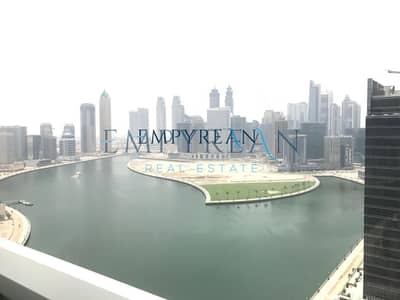 1 Bedroom Flat for Rent in Business Bay, Dubai - CORNER 1BR|WELL MAINTAINED| FURNISHED| LAKE AND CITY VIEW|TWO BALCONIES