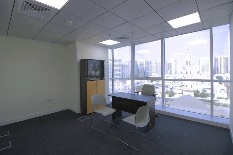 EXCLUSIVE RAMADAN OFFER! ! Affordable Office Space for Rent Fully furnished in Muroor Road