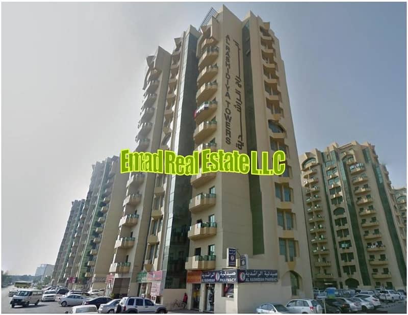 Rashidiya Towers: Open View, 1 Bed Hall (2 Washrooms) 1115 sqft very big