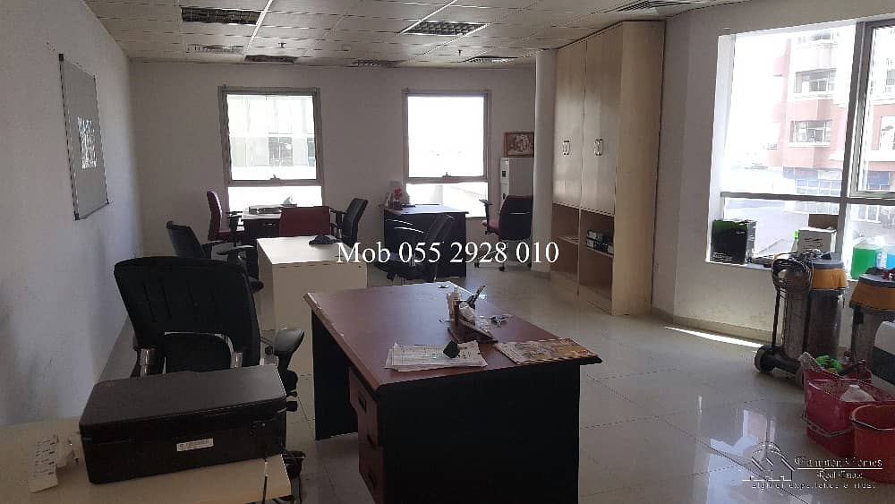 AL BARSHA FITTED OFFICE FOR RENT 59K 4 CHEQS 570SQFT 60K 4-CHEQS 5 MINUTES WALK TO EMIRATES MALL