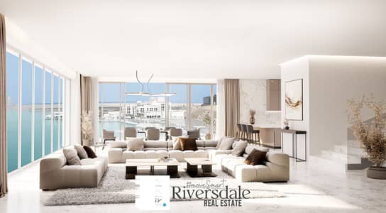 雅斯岛， 阿布扎比 2 卧室单位待售 - LIVING ROOM. jpg
