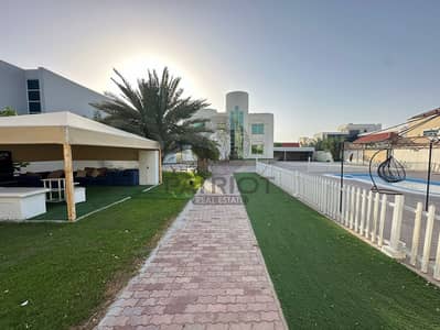 HUGE GARDEN PVT POOL 4BR MAIDS DRIVER VILLA IN AL MANARA