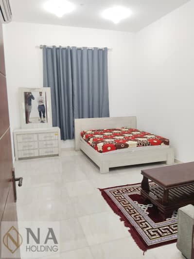 Studio for Rent in Madinat Al Riyadh, Abu Dhabi - Furnished studio for rent in Riyadh, the first inhabitant with super deluxe finishing in the middle of services