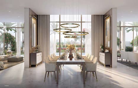 阿尔朱拜勒岛， 阿布扎比 5 卧室别墅待售 - jubail-saadiyat-island-abu-dhabi-dining-area. jpg