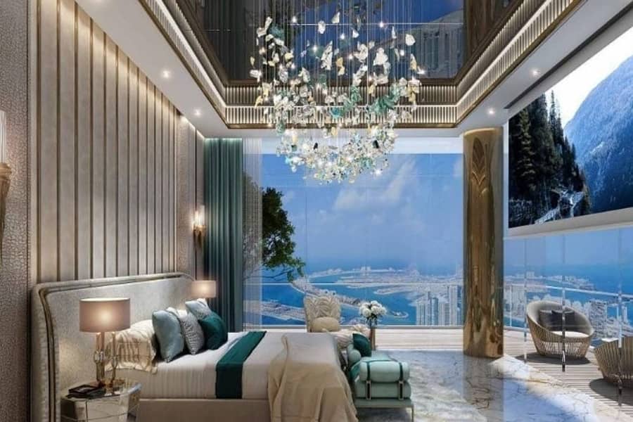 位于迪拜港，卡瓦利达马克海湾综合公寓，DAMAC 海湾大厦 C 座 1 卧室的公寓 3738000 AED - 9172219