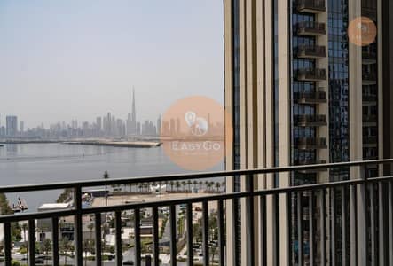 2 Bedroom Apartment for Rent in Dubai Creek Harbour, Dubai - Classic / Creek and Downtown skyline view/ spacious