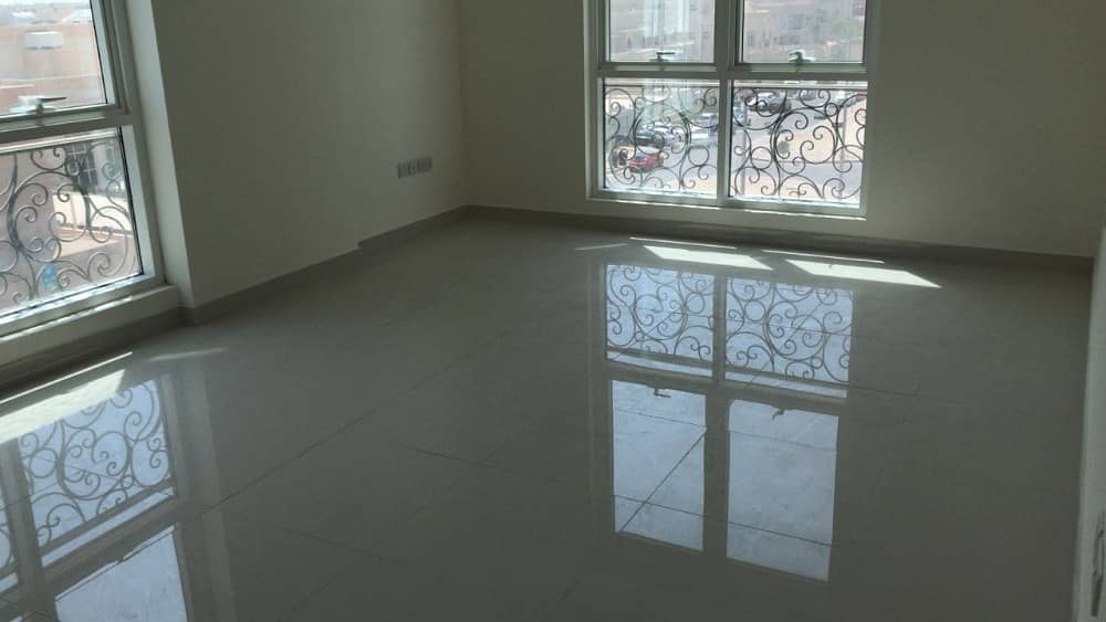 For rent Al-Nahyan camp two rooms and a new building hall Large spaces Wall safes 74 thousand 4 paym