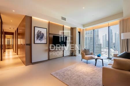 2 Bedroom Apartment for Rent in Downtown Dubai, Dubai - Fully Furnished | High Floor | Stunninng View
