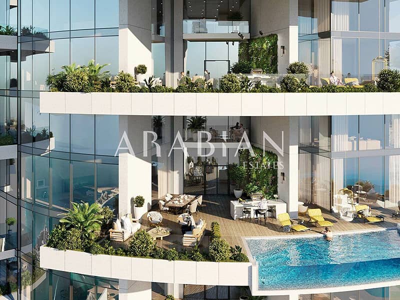 位于迪拜码头，卡瓦利大厦 2 卧室的公寓 3300000 AED - 9193408