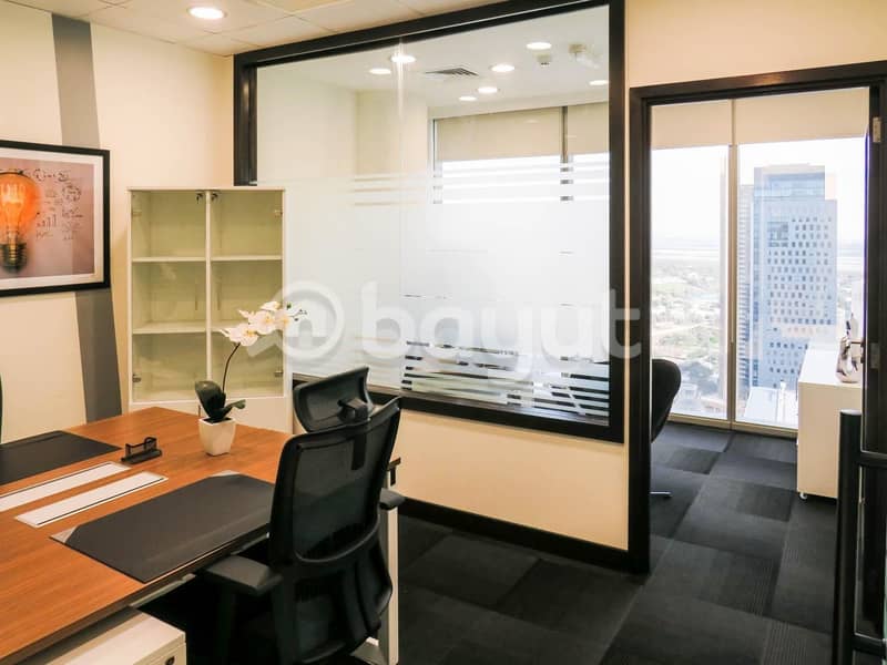 Fully Furnished Luxurious Offices with Ejari for rent