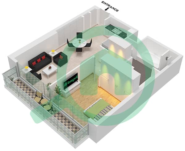 Type B Unit 3,10 Floor 4-20
Type B Unit 5 Floor 21
Type B Unit 3,9 Floor 22-40