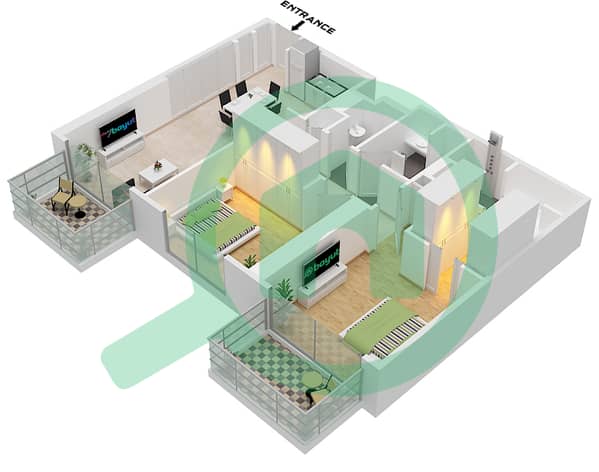 Type D Unit 5 Floor 22-40