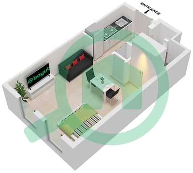The Regent - Studio Apartment Type A Floor plan