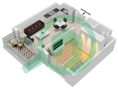 The Regent - 1 Bedroom Apartment Type A Floor plan