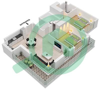 The Regent - 2 Bedroom Apartment Type A Floor plan