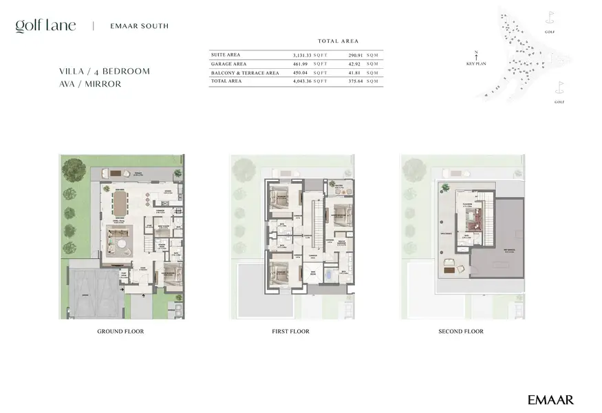 4 BR floor plan