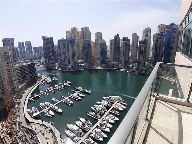 Marina View Furnished Two Bedroom - Al Majara 2 Dubai Marina 100K