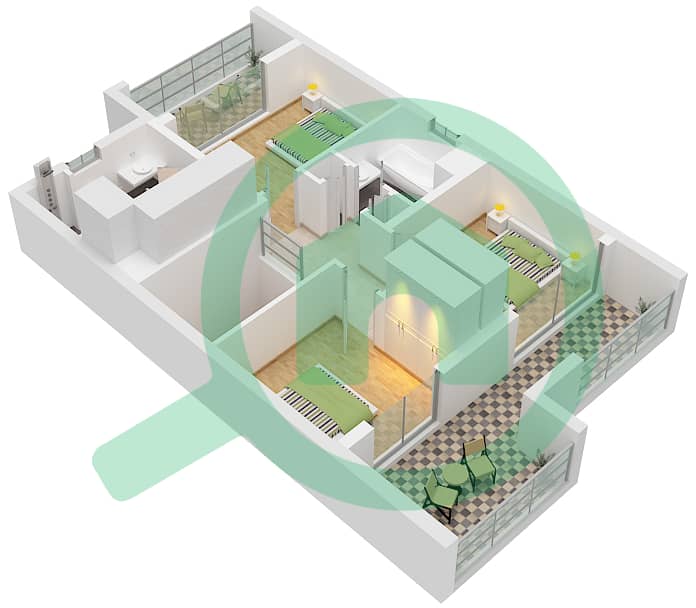 世博高尔夫别墅6区 - 4 卧室联排别墅类型／单位B / UNIT 4 PLEX-TH 4戶型图 Type B
Unit 4 Plex- Th 4
5 Plex- Th 5
6 Plex- Th 6
7 Plex- Th 7
8 Plex- Th 8
First Floor interactive3D