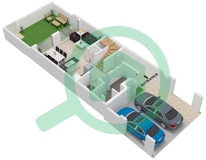 世博高尔夫别墅6区 - 3 卧室联排别墅类型／单位B / UNIT 4 PLEX-TH 3戶型图 Type B
Unit 4,6,7 Plex-Th 3
5,8 Plex-Th 4
6 Plex-Th 5
7 Plex-Th 6
8 Plex-Th 7
Ground Floor interactive3D