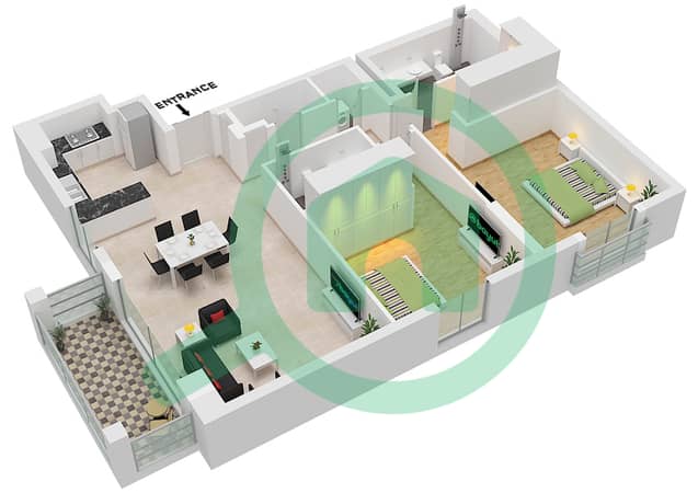 Type 1 Unit 1 Floor 2-4
