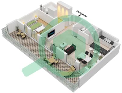 Terrazzo Residences - 1 Bedroom Apartment Type/unit 3 / UNIT 8 Floor plan