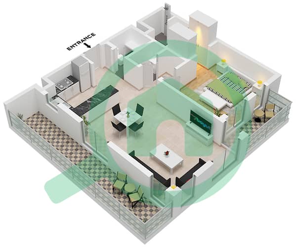 Type 1D Unit 16 Second-Fourth Floor Tower B Type 1D Unit 16 Second-Fourth Floor Tower B