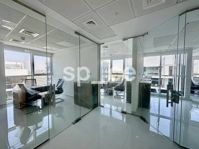 Office for Rent in Al Raha Beach, Abu Dhabi - Furnished | Prime Location | Glass Partitioned