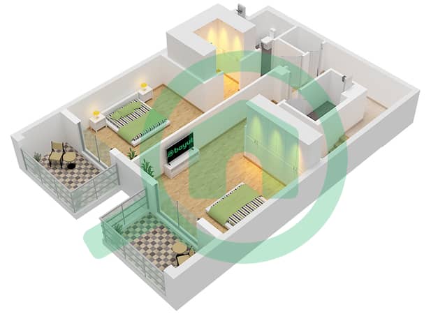 Type E2 Upper Floor 15,17 Type E2 Upper Floor 15,17