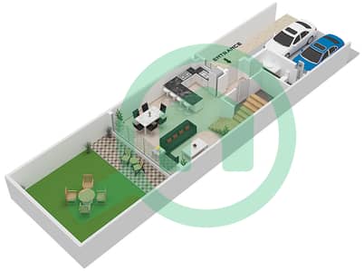 Легендс - Таунхаус 3 Cпальни планировка Тип TH14B-M-L