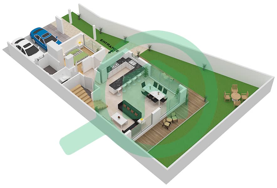 The Legends - 6 Bedroom Townhouse Type TH26-E-L Floor plan interactive3D