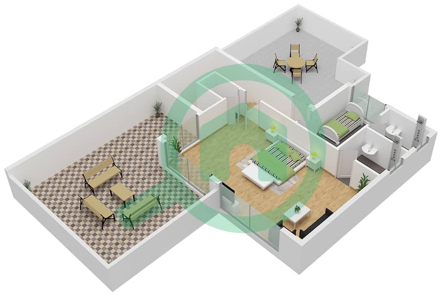 The Legends - 7 Bedroom Townhouse Type TH36-E-L Floor plan TH36-E-L Roof interactive3D