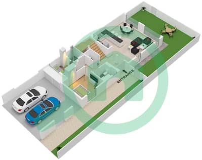 Mudon Al Ranim 1 - 4 Bedroom Townhouse Type 4B2(M) Floor plan