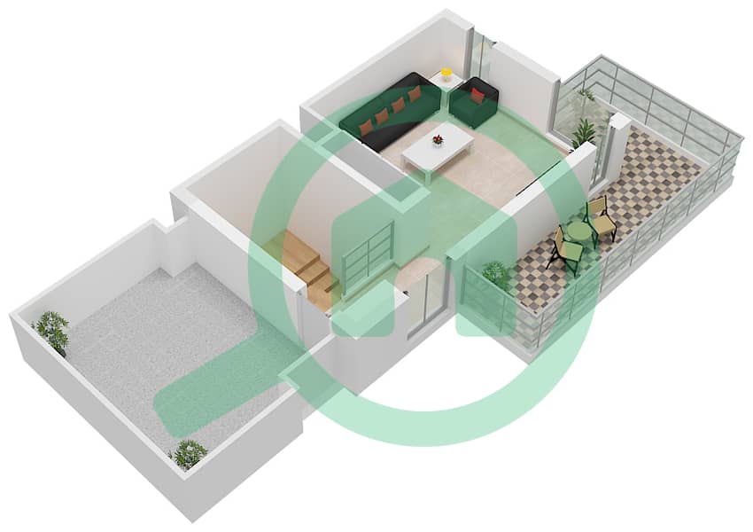 Мудон Аль Раним 1 - Таунхаус 4 Cпальни планировка Тип 4B2(M) 4B2(M) Roof interactive3D