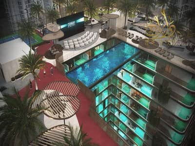 1 Bedroom Apartment for Sale in Dubai Residence Complex, Dubai - Rooftop Amenities. jpg