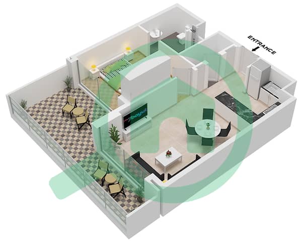 Type 1-T2 Unit 3,6,8-12 Floor 1