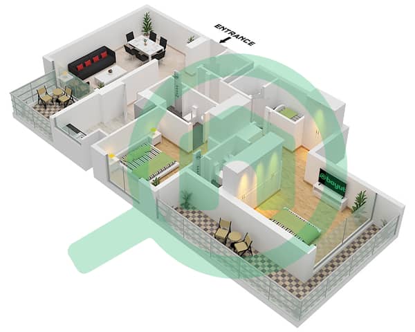 Type 3 Unit 3 Floor 2-7 Type 3 Unit 3 Floor 2-7