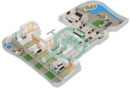 One Canal - 4 Bed Apartments Type A Floor plan