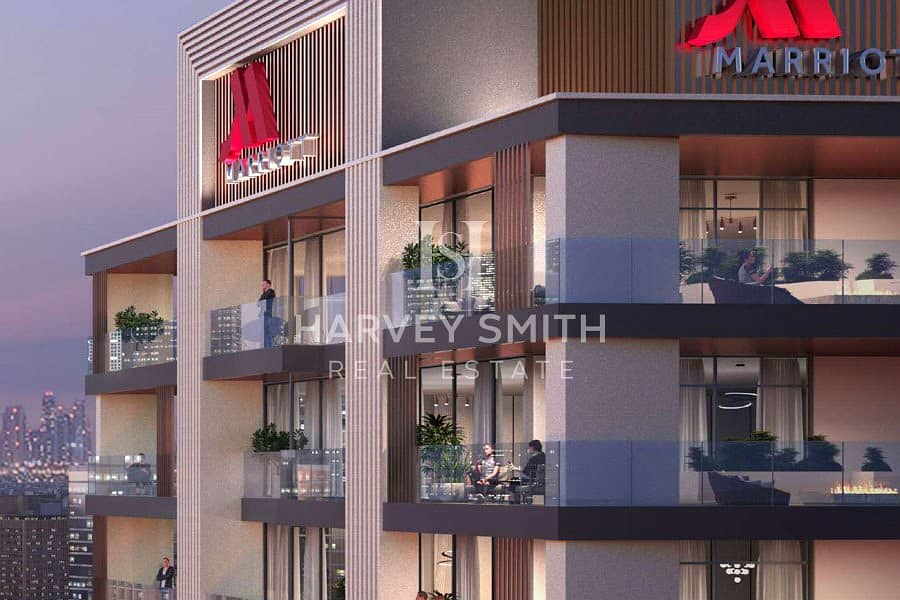 位于商业湾，Marriott Residences 1 卧室的公寓 2113000 AED - 9271476