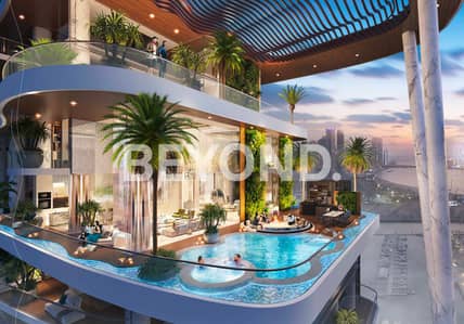 2 Cпальни Апартаменты Продажа в Дубай Харбор, Дубай - Фото террасы. png