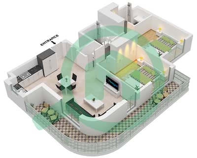 The Mayfair - 2 Bedroom Apartment Type A Floor plan