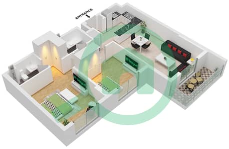 The Mayfair - 2 Bedroom Apartment Type J Floor plan