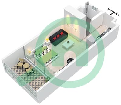 多瑙河畔格姆兹公寓 - 单身公寓类型／单位A/UNIT  2,5,8,9,16,18-21戶型图